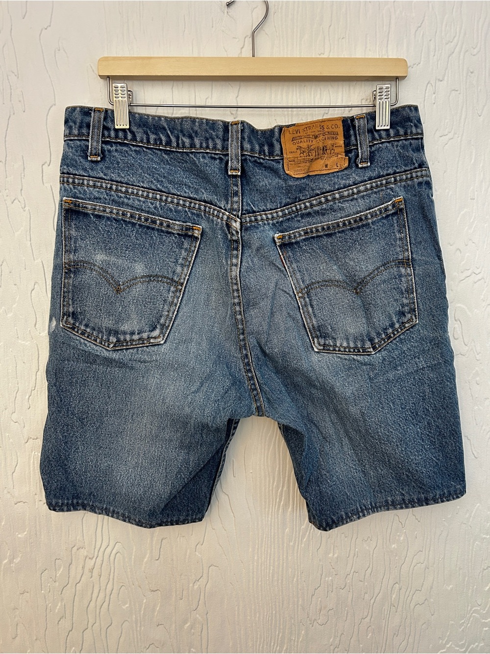 VINTAGE Levi's Orange Tab Denim Shorts‎ Sz 30 Blue Jorts Casual Summer Grunge